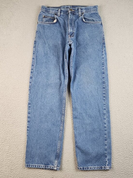 Key Other - Vintage Key Jeans Mens 32x32 Blue Denim Straight Leg Classic Fit Workwear Pants